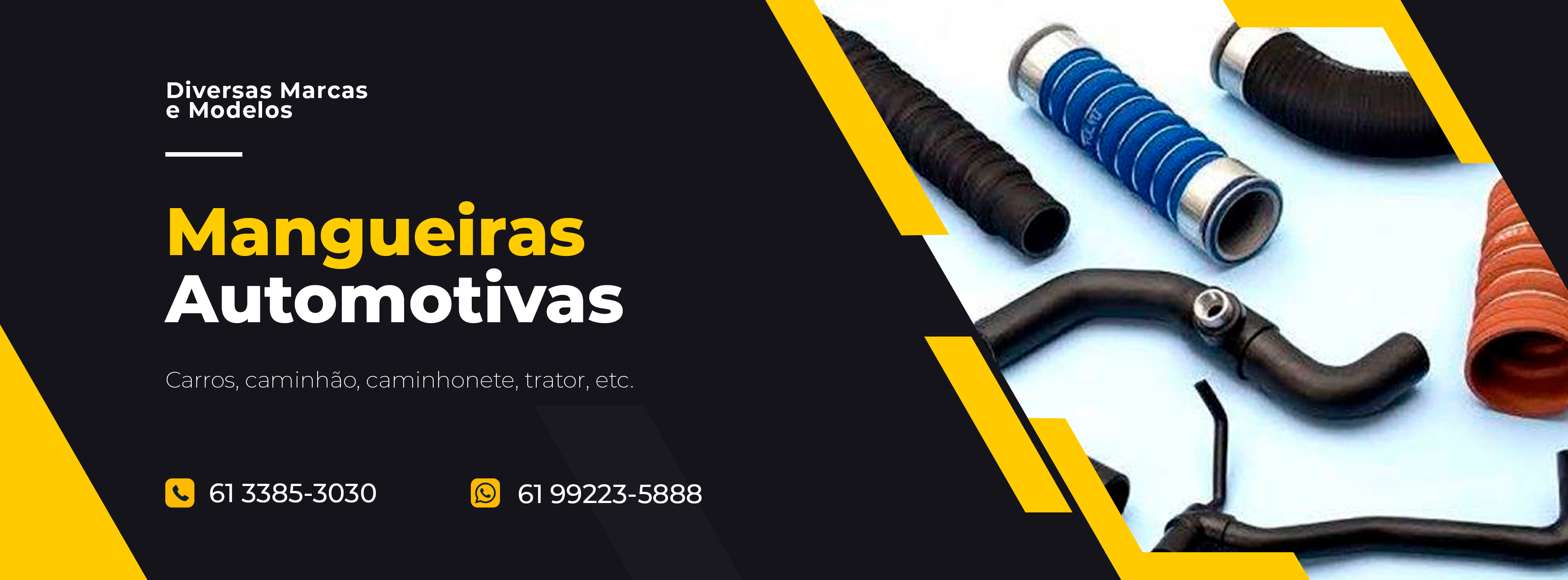 mangueiras automotivas no gama Brasília Rolamentos